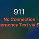 A screenshot showing what it will say on iOS when you need to text via Satellite